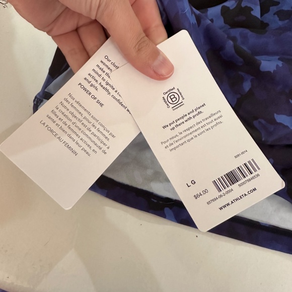 ATHLETA Conscious Crop Bikini Top A-C size L SOLD OUT! - Picture 5 of 5